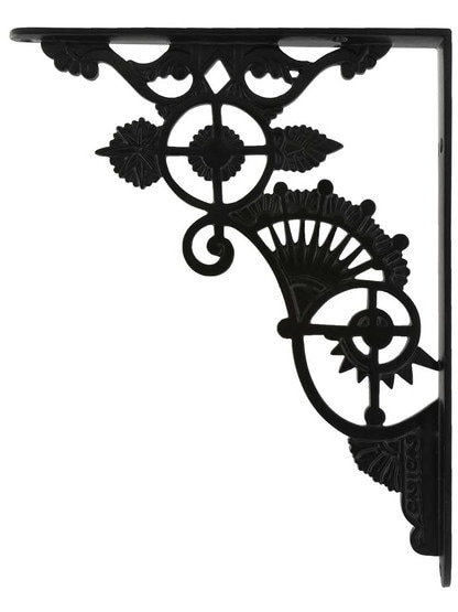 Ornate Cast Iron Shelf Bracket - 11 inch x 8 7/8 inch.